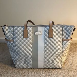Kate Spade Grey/White Tote